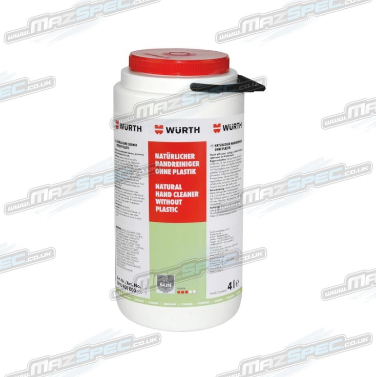 Wurth 4 Litre Heavy Duty Natural Hand Cleaner / Degreaser (Solvent, Si