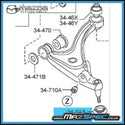 Genuine Mazda Lower Front Wishbone Rubber Boot / Ball Joint Cap - MX5 MK3 / NC (06-15) Vehicles & Parts