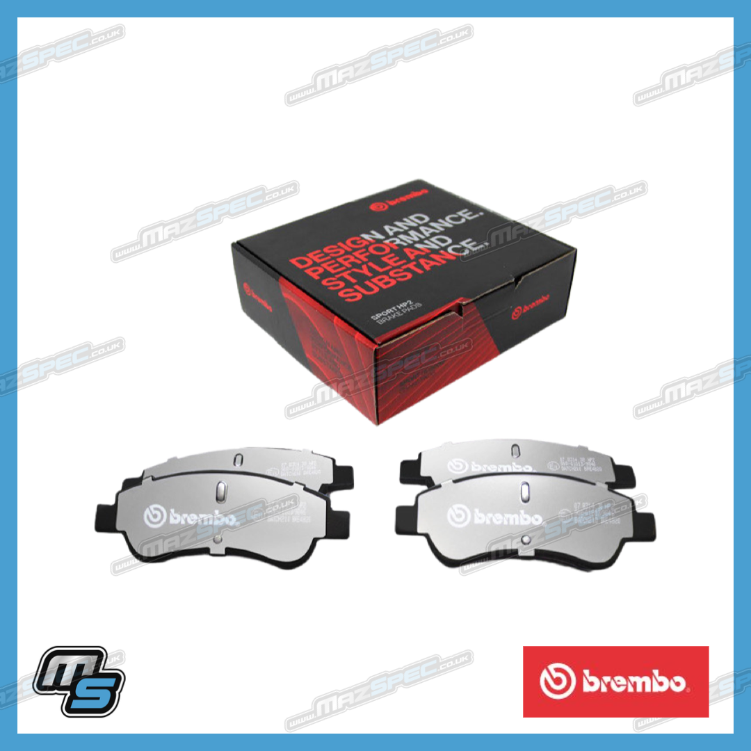 Brembo HP2 Sport Brake Pads Mazda MX5 MK1 1.8 (9498) MK2 1.6/1.8 (9