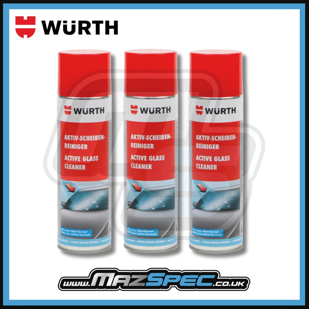 Wurth Active Glass Cleaner • x3 Pack 500ml Aerosol | MazSpec