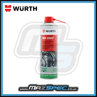 Wurth HHS 2000 Adhesive Synthetic Lubricant Spay Oil • 500ml Aerosol