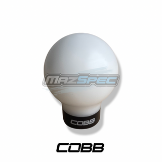 Cobb Tuning Gear Nob - Satin White / Stealth Black - All Marks MX5 (89-Pres)