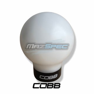 Cobb Tuning Gear Nob - Satin White / Stealth Black - All Marks MX5 (89-Pres)