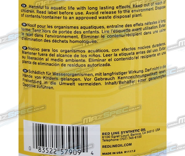 Red Line 75W90 GL5 Gear Oil / Differential Oil • 946ml MazSpec