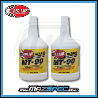 Red Line MT-90 75W90 GL-4 Manual Transmission Gear Oil • 946ml x2 Pack