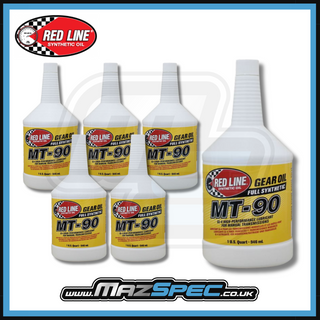 Red Line MT-90 75W90 GL-4 Manual Transmission Gear Oil • 946ml x6 Pack