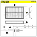 RIDEX Engine Air Filter – MX-5 Mk1 NA 1.6 & 1.8 • 8A1671