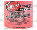 Red Line Heavyweight Shock Proof Gear Oil • 946ml