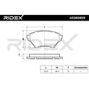 RIDEX Front Brake Pad Set – MX-5 Mk1 1.8 / Mk2 Standard Brakes • 402B0859