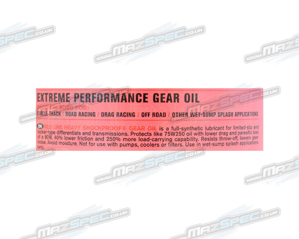 Red Line Heavyweight Shock Proof Gear Oil • 946ml