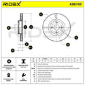 RIDEX Front Brake Discs Pair – MX-5 ND/RF 2.0 • 82B2183