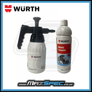 Brake Cleaner Dispenser & Wurth Brake Cleaner (1L) - Removes Dirt, Oil & Grease
