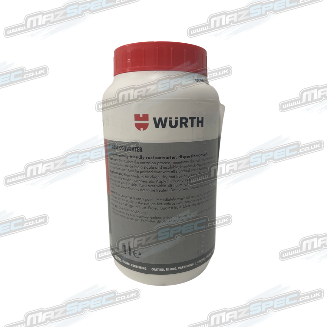 Wurth Rust Converter 1 Litre Convert Rust Ready to Paint (Chassis