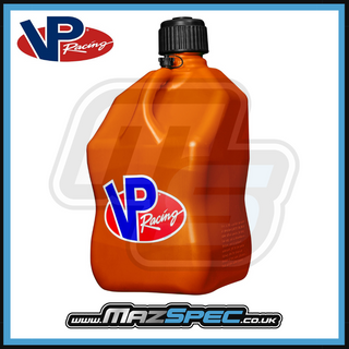 Buy orange VP Racing 5.5 Gallon Motorsport Square Container / Can Range of Colours