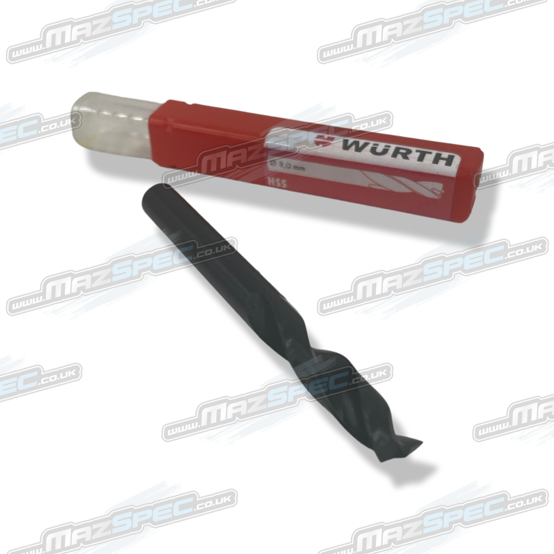 Wurth HSS Spot Weld Drill Bit • Removal of Spot Welds • 8mm MazSpec