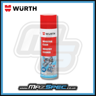 Wurth Industry Cleaner • Removes RTV, Wax, Silicone, Oil & Grease • 500ml Aerosol