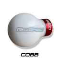 Cobb Tuning Gear Nob - Satin White / Race Red - All Marks MX5 (89-Pres)