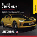Red Line MT-90 75W90 GL-4 Gear Oil – 946ml / 3.78L • 50304 / 50305