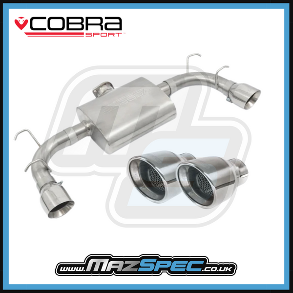 Cobra Sport Quieter Road Type Rear Performance Exhaust • MX-5 MK3/NC (06-15)