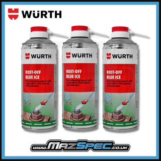 Wurth Rost Off Blue Ice Rust Releasing Agent • Release Seized Nuts & Bolts • x3 Pack 400ml