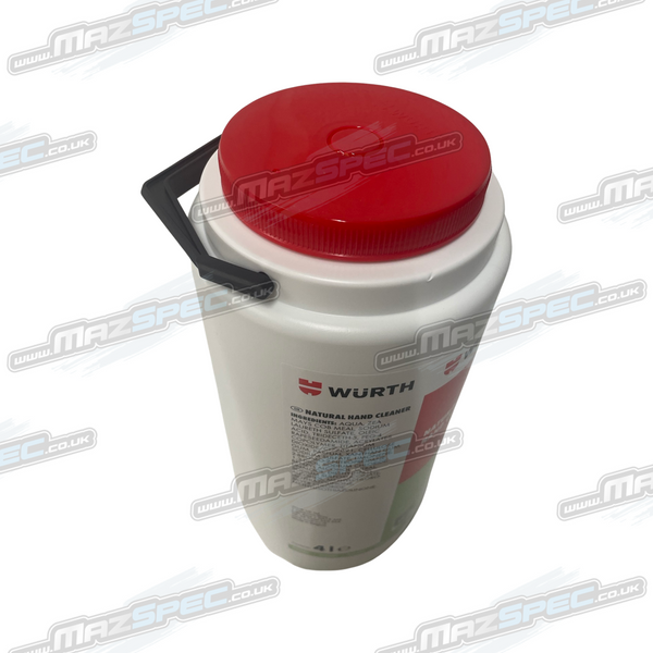 Wurth 4 Litre Heavy Duty Natural Hand Cleaner / Degreaser (Solvent, Silicone, Plastic Free) - x6 Bulk Discount Pack