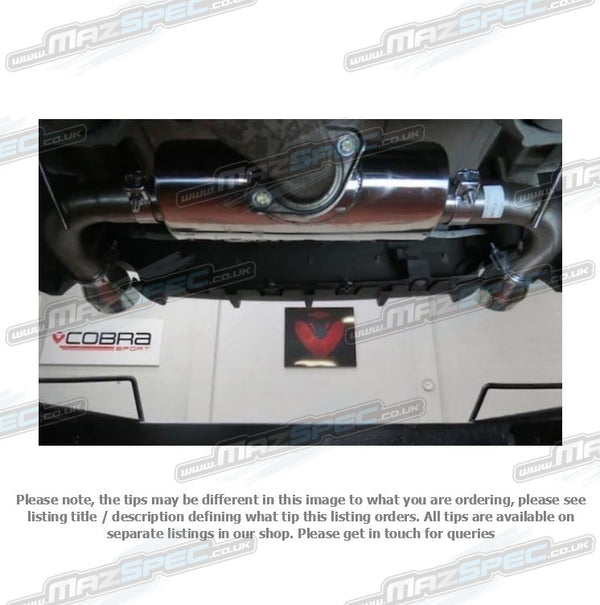 Cobra Sport Quieter Road Type Rear Performance Exhaust • MX-5 MK3/NC (06-15)