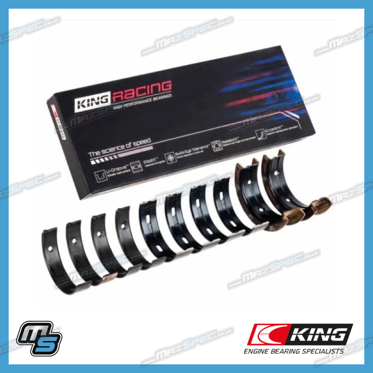 King Engine Bearings MB5650XP Main Bearing Set - BBF 429/460