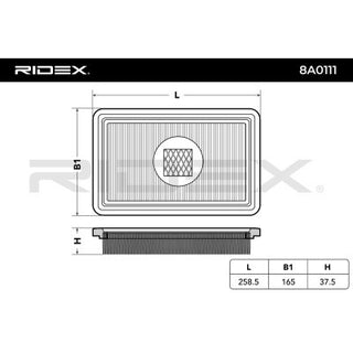 Ridex® Air Filter - MX5 MK2/NB (98-05)