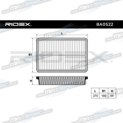 Ridex® Air Filter • Mazda 3, Mazda 6, CX-5