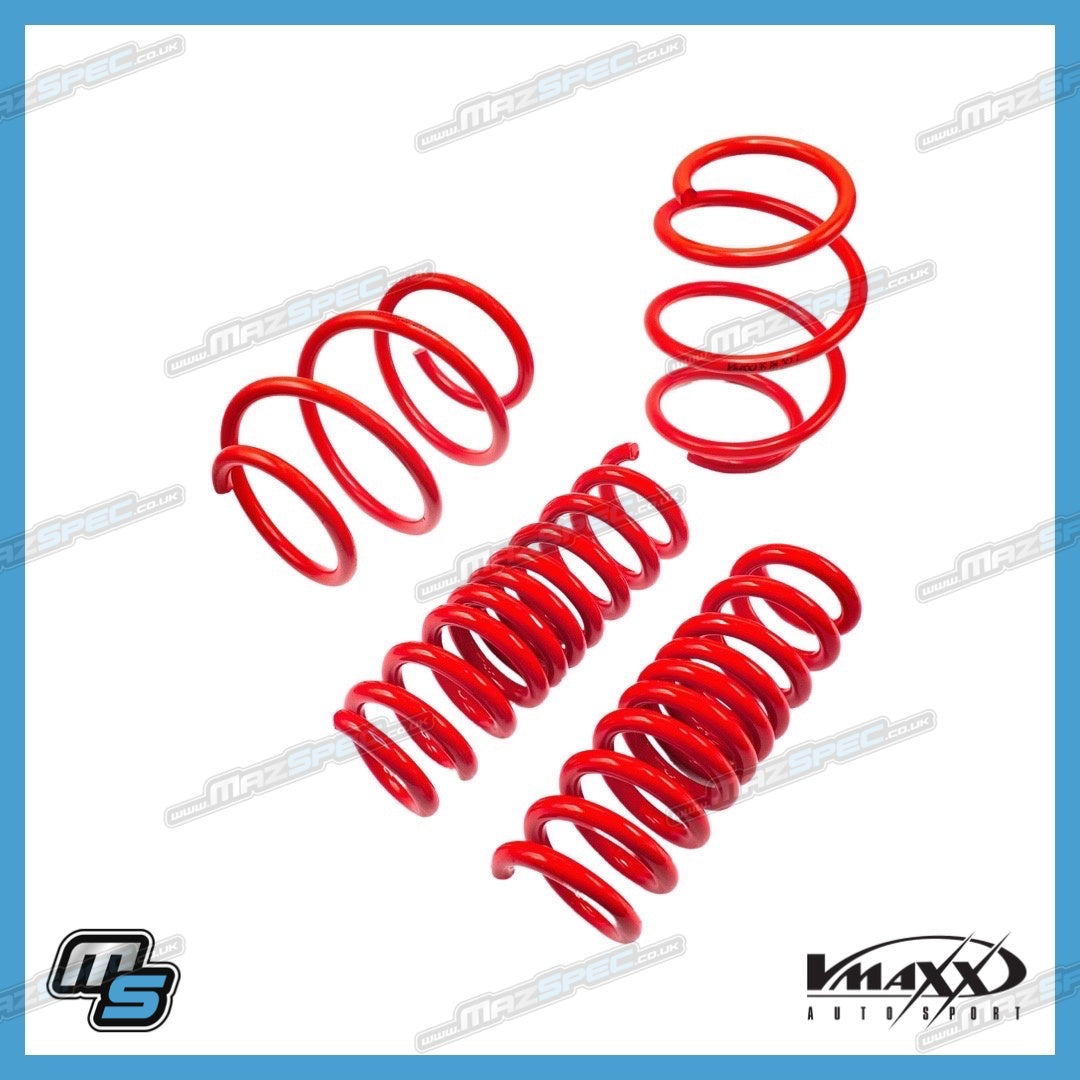 VMaxx 30mm Lowering Springs Kit / Coilover Springs - Mazda MX5 MK1 (NA ...