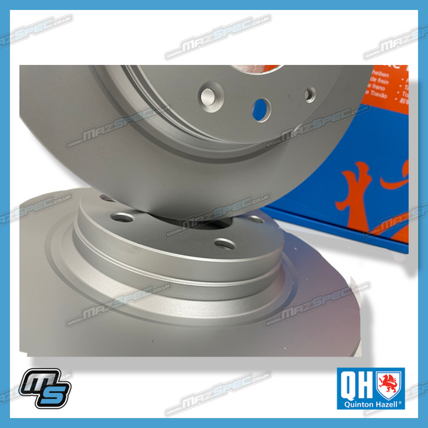 Quinton Hazell Rear Brake Disc Set - Mazda MX5 MK3 3.5 3.75 / NC (1.8/2.0)