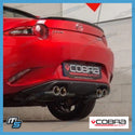 Cobra Sport Duel Exit Cat Back Performance Exhaust (Resonated) - Mazda MX5 MK4 / ND (15-22)