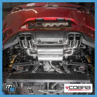 Cobra Sport Duel Exit Cat Back Performance Exhaust (Non Resonated) - Mazda MX5 MK4 / ND (15-22)